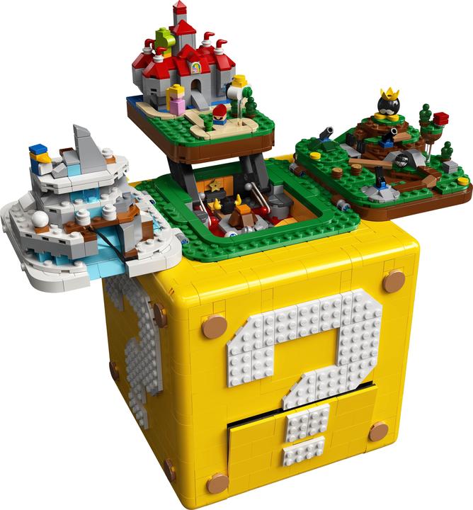 Actual product image LEGO Question Mark Block from Super Mario 64 (71395, LEGO Rare Sets, LEGO Super Mario)