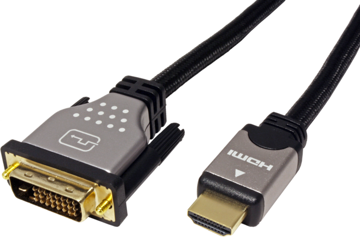 Produktbild Roline DVI — HDMI (Typ A) (2 m, DVI, HDMI)