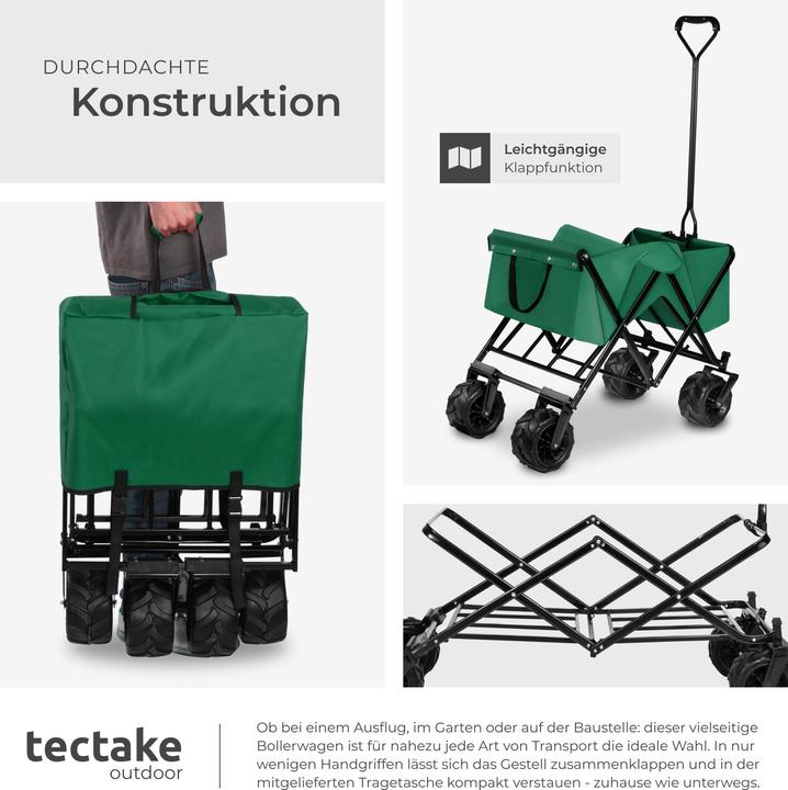 Produktbild tectake Faltbarer Bollerwagen