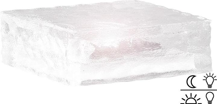 Produktbild Lunartec Solar LED Glasbaustein mit Lichtsensor (IP44)