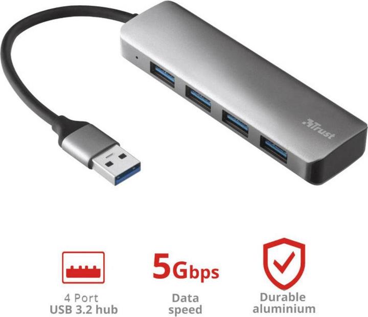 Immagine prodotto Trust Halyx (USB-C, 4 porte)