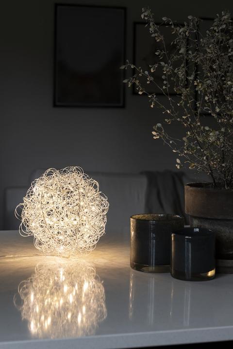 Actual product image Konstsmide 3513-303 Sphere EEK G A - Warm white LED Silver