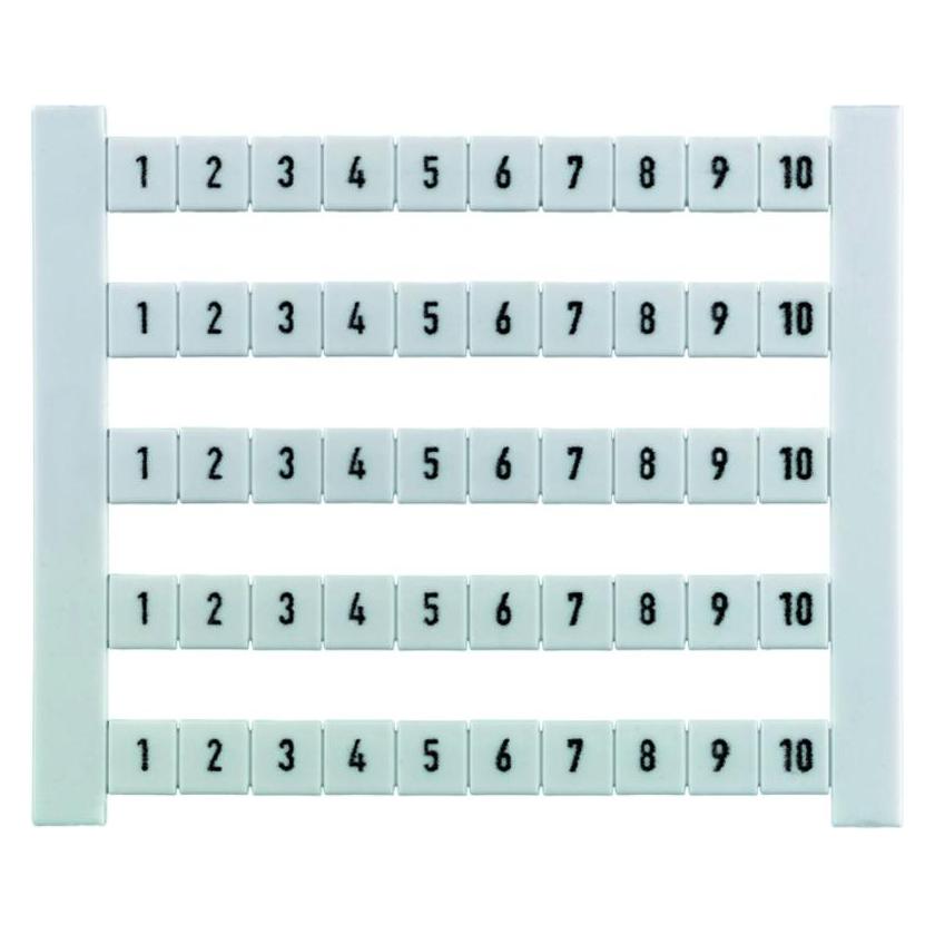 Weidmüller Terminal marker (Diverse), Elektronica benodigdheden + Behuizing, Wit