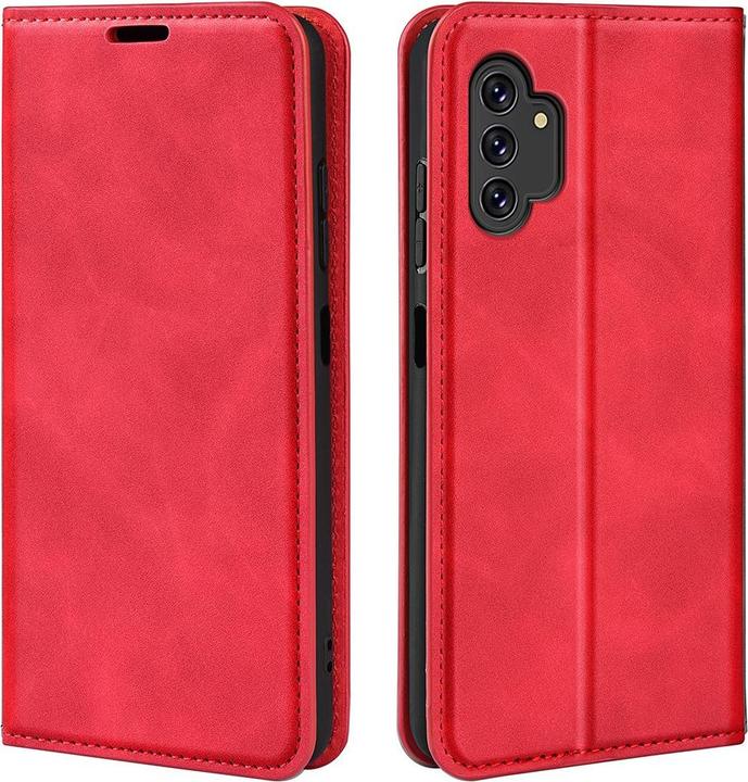 Produktbild Cover-Discount Galaxy A13 4G - Seidige Stand Flip Case Hülle rot (Samsung Galaxy A13)