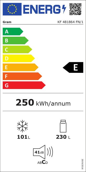 Energie-Label GRAM KF 481864 FN/1 (250 l)