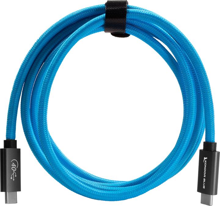 Produktbild Kondor Blue THUNDERBOLT 4 USB 4.0 TYPE C CABLE BLAZING 40G SPEEDS 5A 100W STRAIGHT 6 FT (1.83 m, USB 4.0, 100 W)