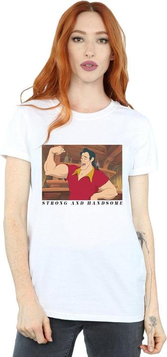 Actual product image Disney Womens/Ladies Beauty And The Beast Handsome Brute Cotton Boyfriend T-Shirt (S)