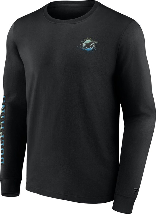 Fanatics Miami Dolphins Gradient LS Crew T-Shirt S (S)