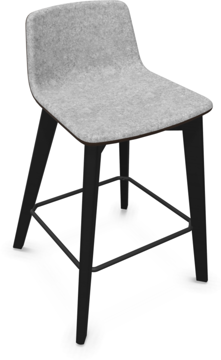 Light Grey Melange, Brown Melange, Ash stained black