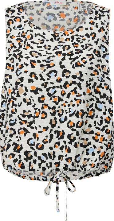Produktbild s.Oliver Bluse Bluse mit Bindeband am Saum (46)