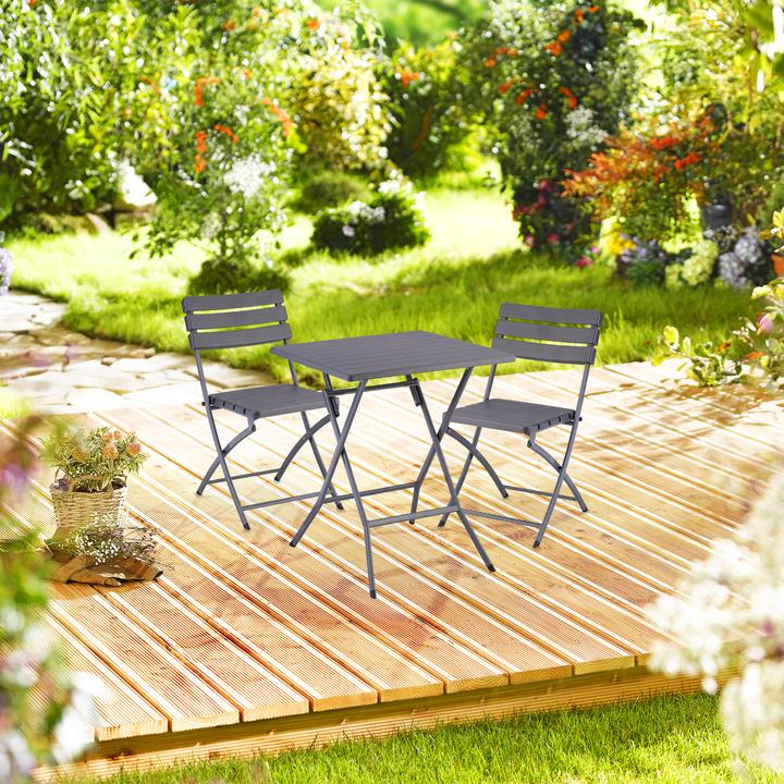 Produktbild Relaxdays 3-tlg. Balkonmöbel-Set (61 cm)