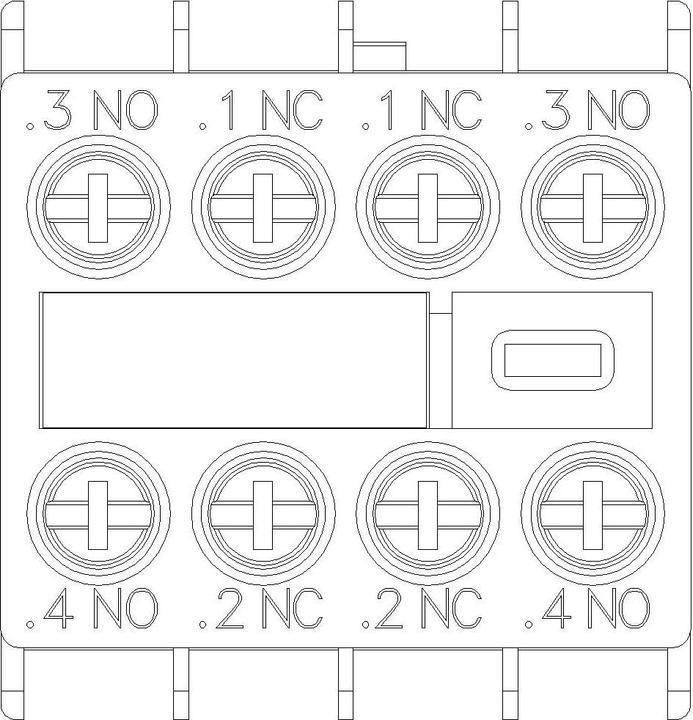 Produktbild Siemens AUX. SWITCH 2NO+2NC S00 & S0 SCREW