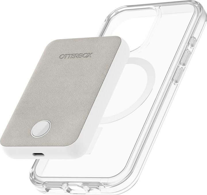 Actual product image OtterBox Wireless Power Bank (7.5W) 5000mAh USB-C Port White (5000 mAh, 12 W)