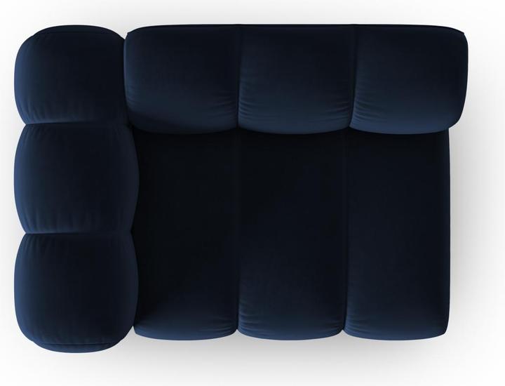 Image du produit Micadoni Chauffeuse Gauche Velours, "Lupine", 1 Place, 115x95x70Fabriqué en Europe (Canapé modulaire, 1 place)