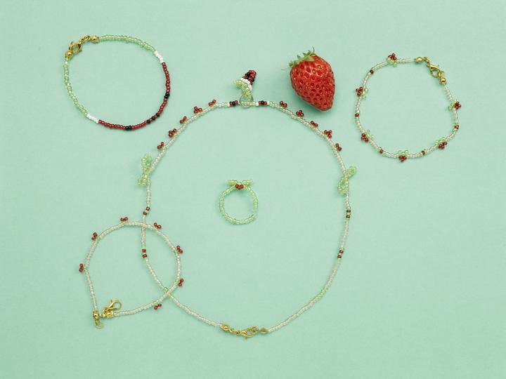 Produktbild Topp Fruity Summer - Schmuckset mit Mini-Perlen (Glas, Kunststoff, Metall)