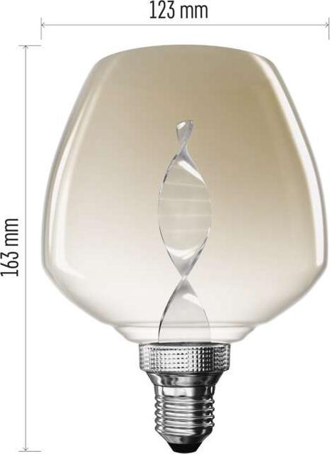 Produktbild Emos LED Lampe DECO S123 / E27 / 3,5 W (14 W) / 130 lm / flame (E27, 130 lm, 1x)