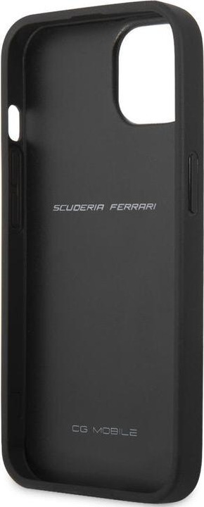 Produktbild Ferrari Hülle iPhone 13 - Hardcase Schutzhülle Italian Flag No.166.4 Carbon TPU schwarz (Apple iPhone 13)