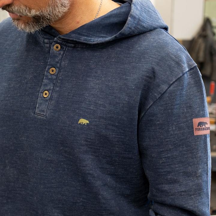 Produktbild Forsberg Hoodie im Denim-Look (S)