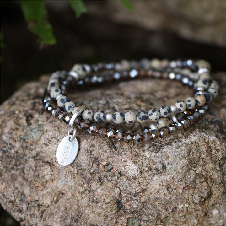 Immagine prodotto Andreani Bracciale con vera pietra lavica (80 cm, Metallo, Pietre)