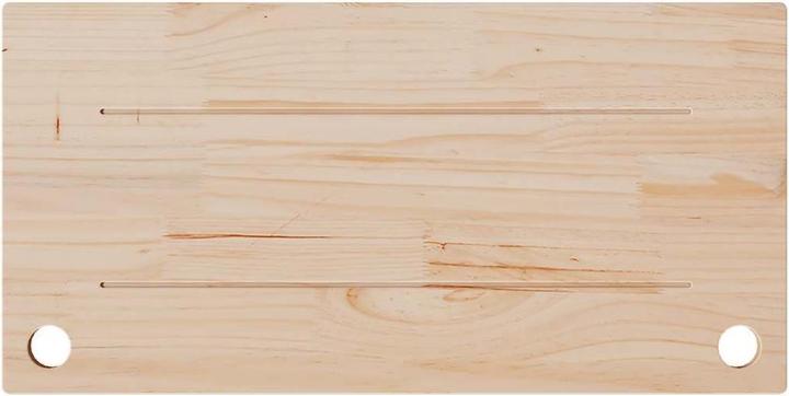 Produktbild VidaXL Schreibtischplatte Weiss 80x40x2,5 cm Massivholz Kiefer (80 x 40 x 2.5 cm)
