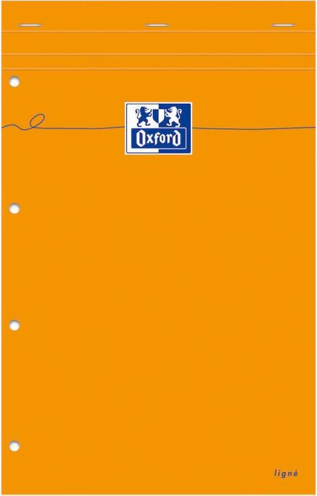 Actual product image Oxford Notepad, 210 x 315, lined - with margin, 80 sheets (A4, Plain, No binding)