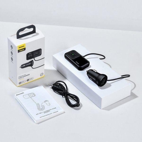 Productafbeelding Baseus Auto Bluetooth MP3-speler T-vorm S-16 Zwart OS