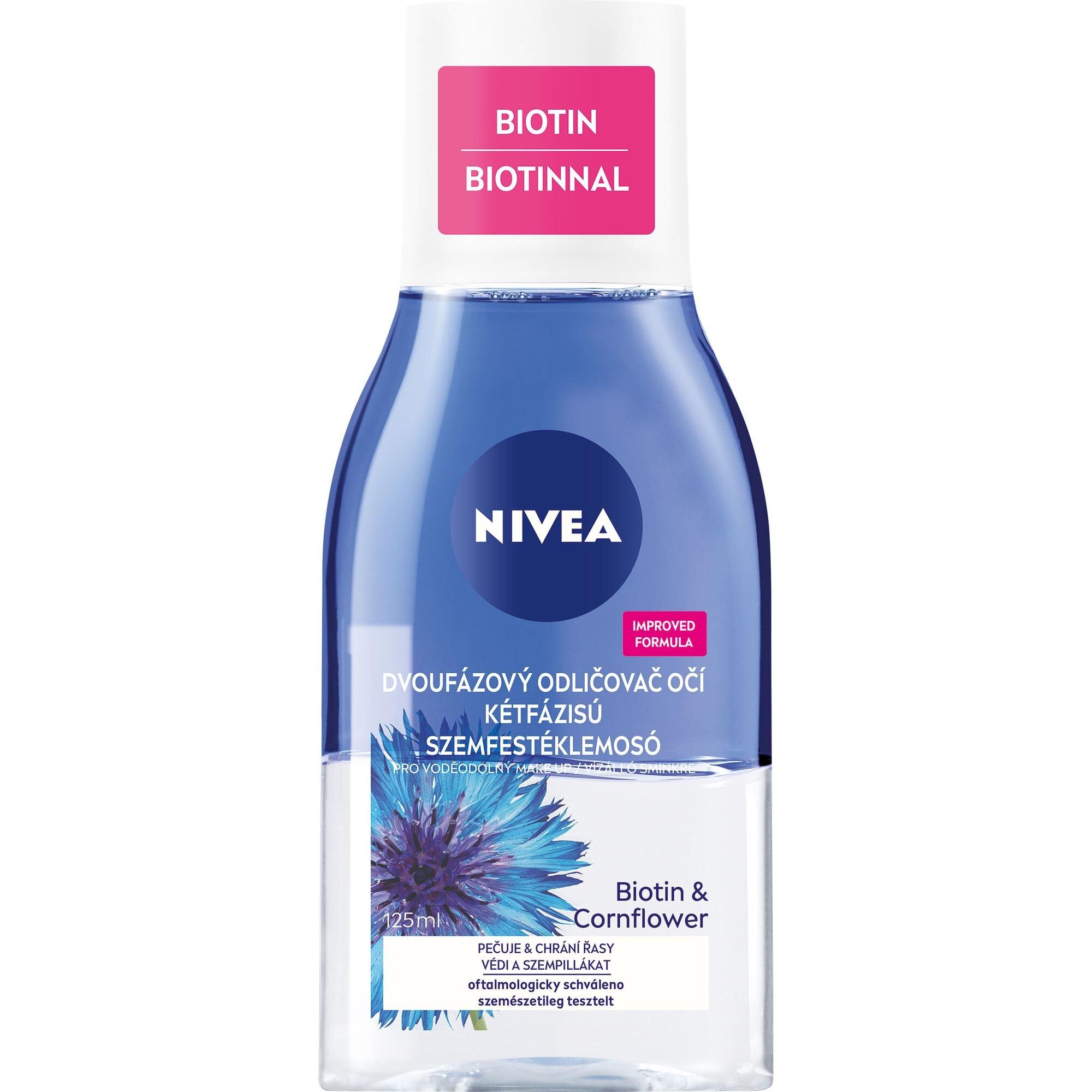 NIVEA, Pulizia viso, Zweiphasiges Augen-Make-up und Make-up 125 ml (Struccante)