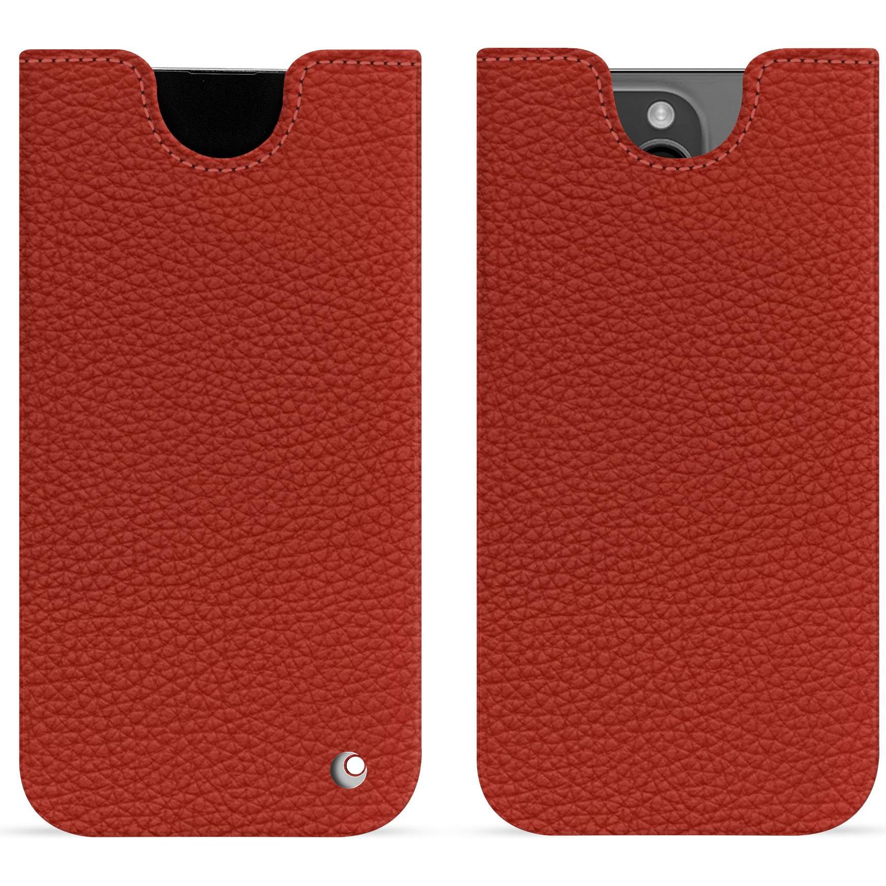 Noreve Lederschutzhülle (Apple iPhone 15 Pro Max), Smartphone Hülle, Orange
