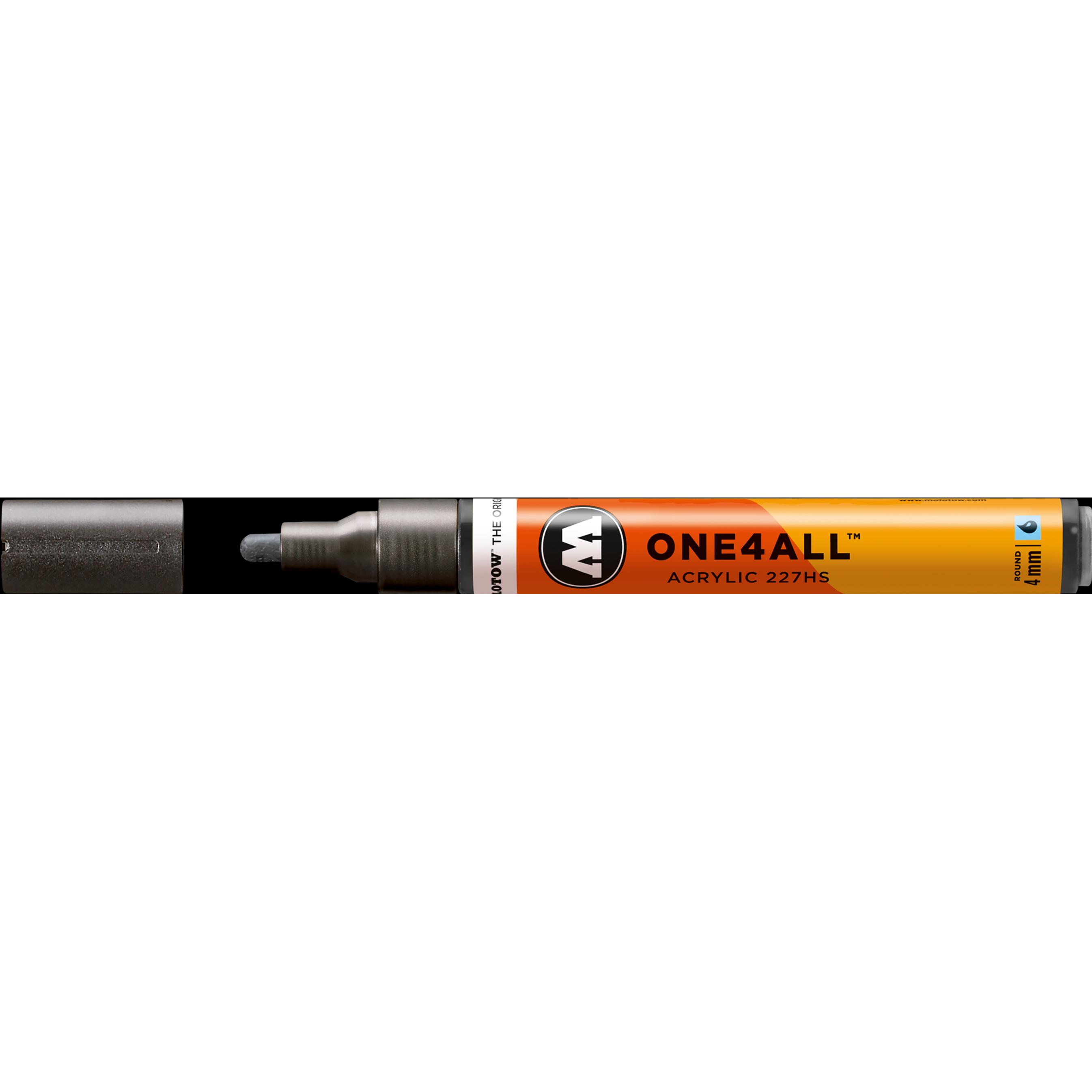 Molotow, Marker, Filzstift One4all 227HS metallic bck 223 (Metallic Schwarz, 4 mm, 1 x)