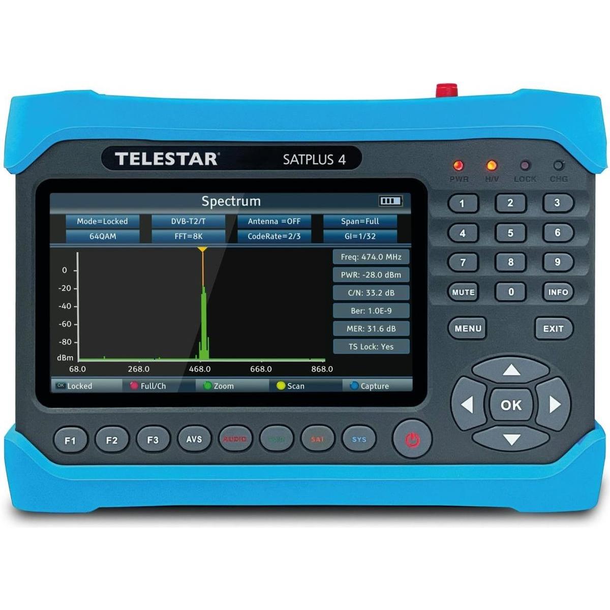 Telestar Satplus 4 (Messtechnik), SAT Zubehör, Schwarz, Blau