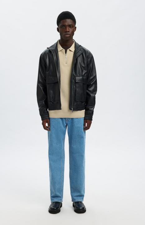 Produktbild Selected Slhdane Ls Knit Struc Half Zip Polo Noos (S)