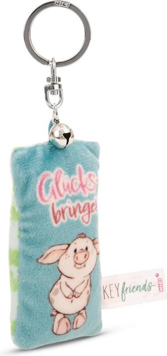 Immagine prodotto Magni NICI Schlüsselanhänger Mini Plüschkissen Glücksbringer mit Glöckchen 8cm