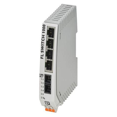 Phoenix FL SCHAKELAAR 1004N-FX 1084159 (5 ports), Netwerkschakelaar, Zwart