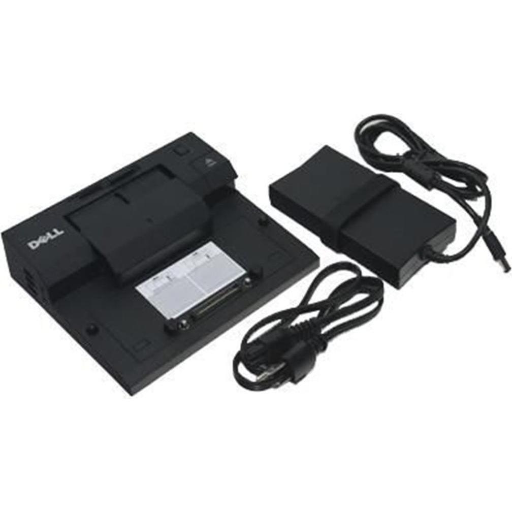 Dell E-Port Simple Port Replicator (Docking Port, 3 Ports), Dockingstation + USB Hub, Schwarz