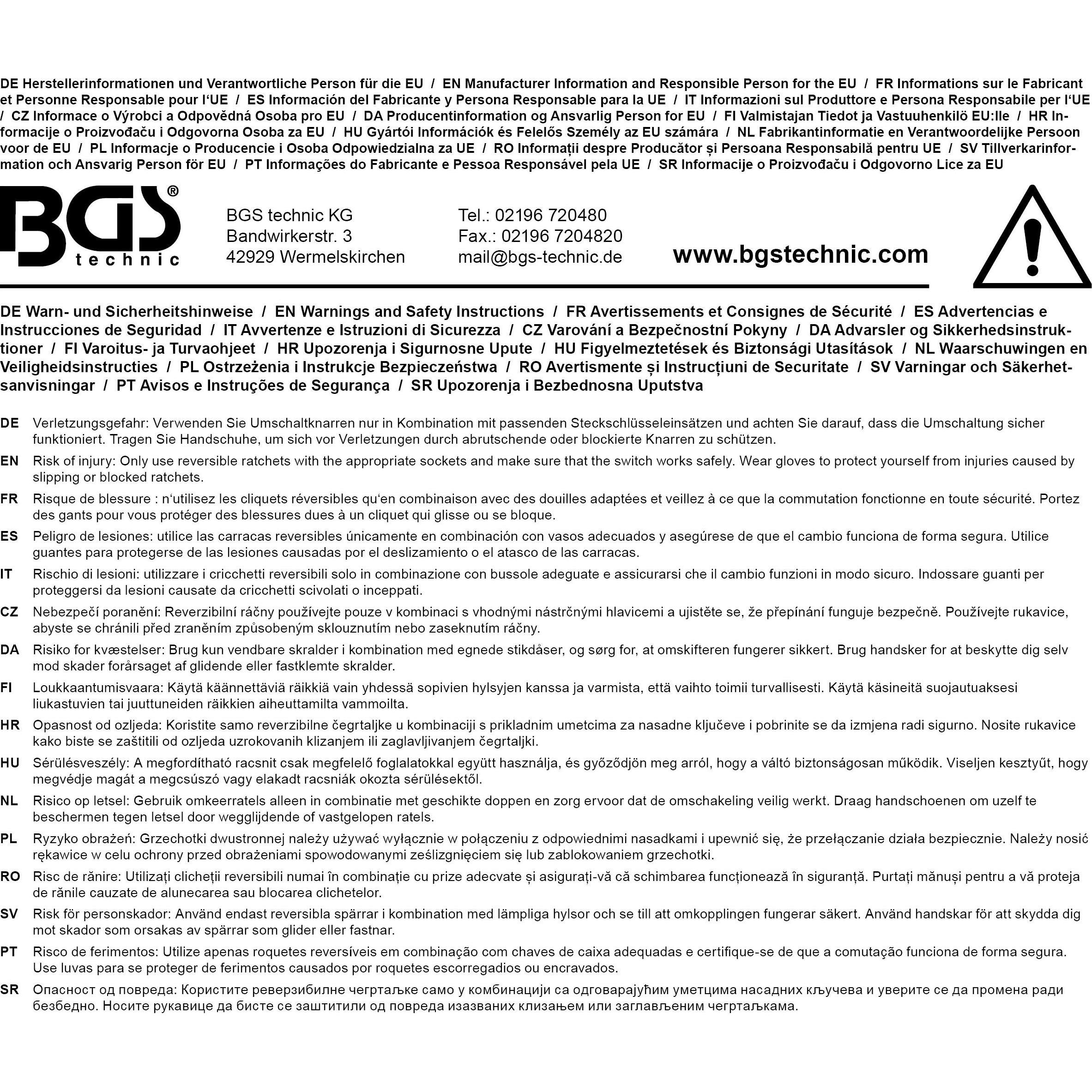 Thumbnail - BGS, Ratsche, Ersatzgriff für Art. 300 550 mm