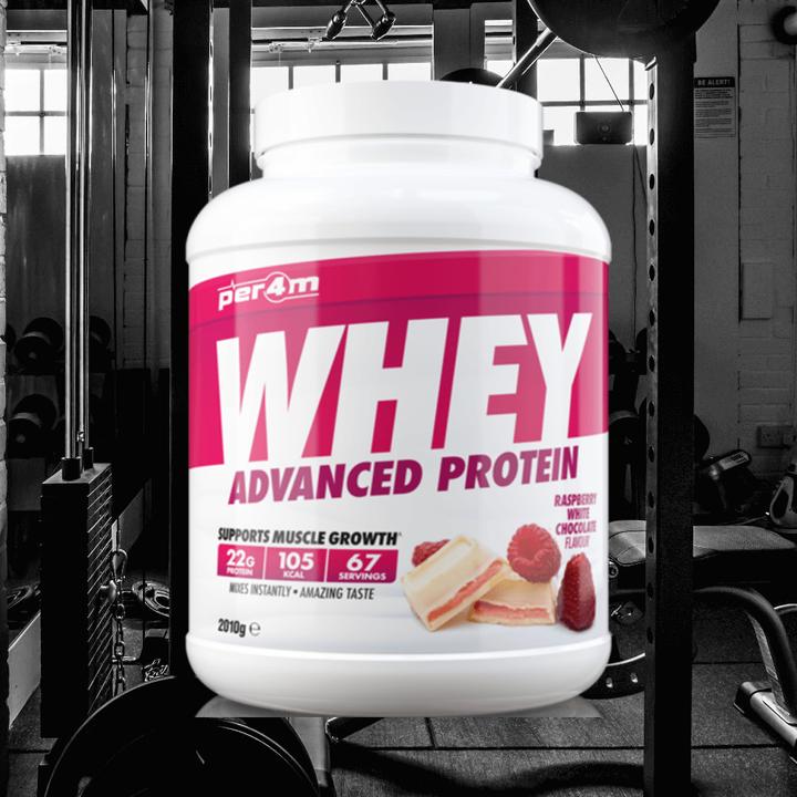 Produktbild Per4m Whey Advanced Protein (2010 g, Raspberry White Chocolate)