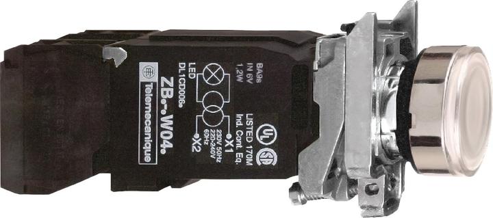 Actual product image Schneider Electric Illuminated pushbutton, white XB4BW3135