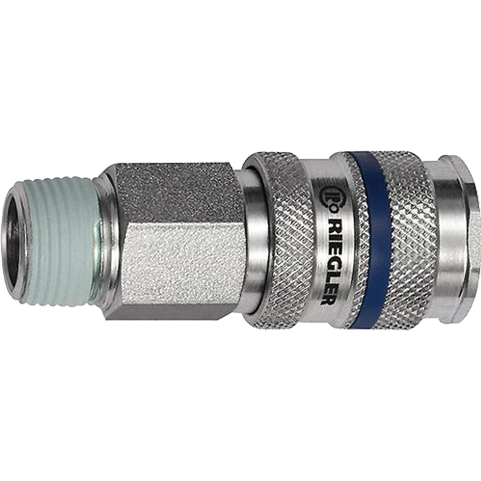 Riegler, Schlauchanschluss + Schlauchverbinder, Schnellverschlusskupplung DN 7,8 Tülle Stahl Schlauchweite LW 9 (7.80 mm...