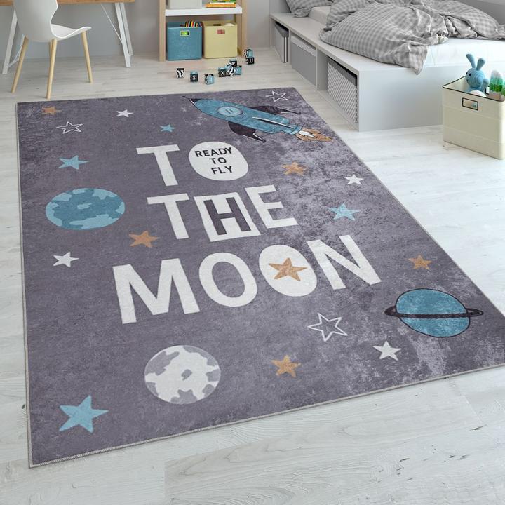 Produktbild Paco Home Raketen-Motiv Spruch-Print (160 x 230 cm)