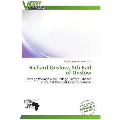 Richard Onslow, 5th Earl of Onslow, Fachbücher
