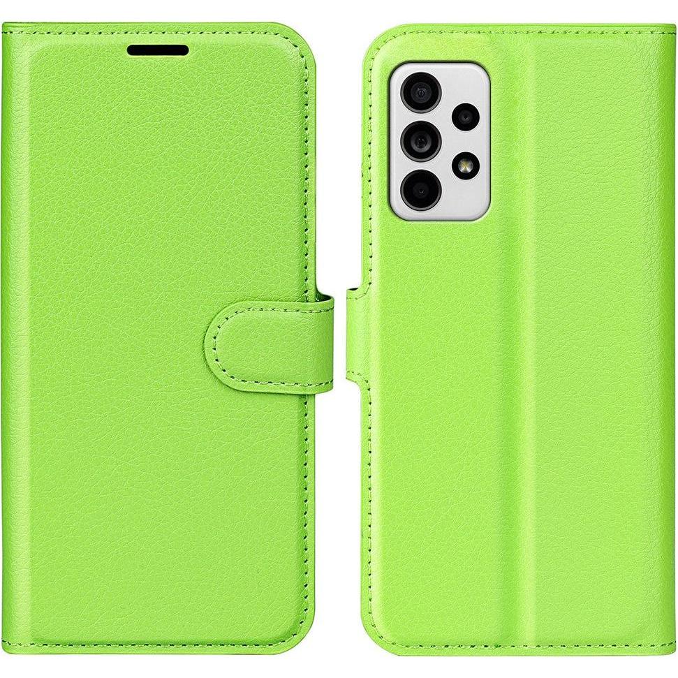 Thumbnail - Cover-Discount Galaxy A33 5G - Leder Etui Hülle grün (Samsung Galaxy A33 5G), Smartphone Hülle, Grün