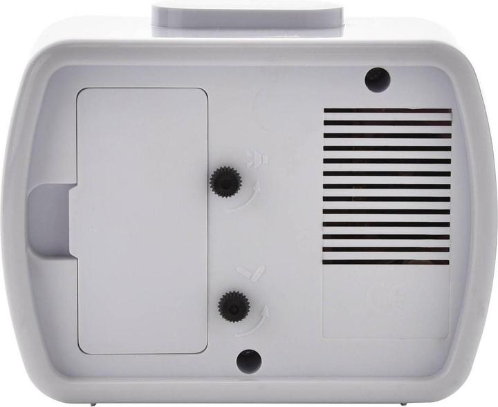 Actual product image Hometime Qtz Alarm Bell Oblong Wht/Green Dial White