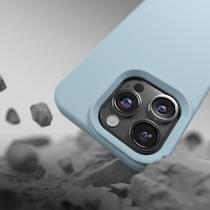 Produktbild Etteri Silicone Mag case for iPhone 12 / 12 Pro 6,1" light blue (Apple iPhone 12)