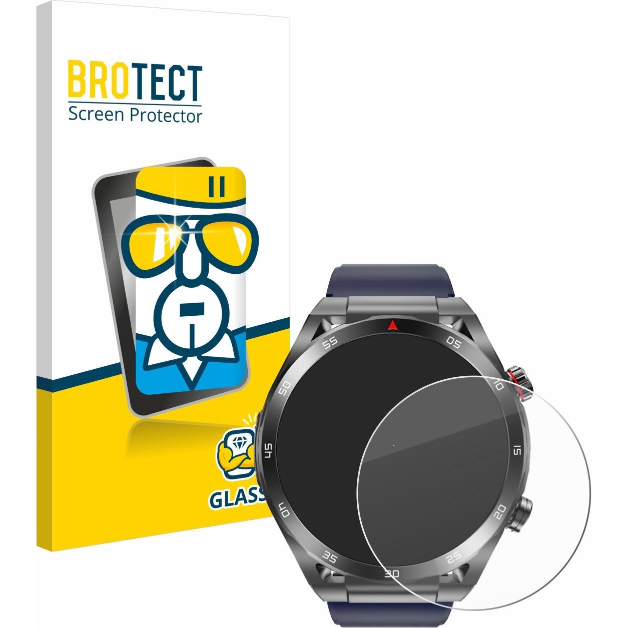 BROTECT Panzerglas Displayschutz 9H Schutzglas Glas Klar Transparent, Smartwatch Schutzfolie, Transparent