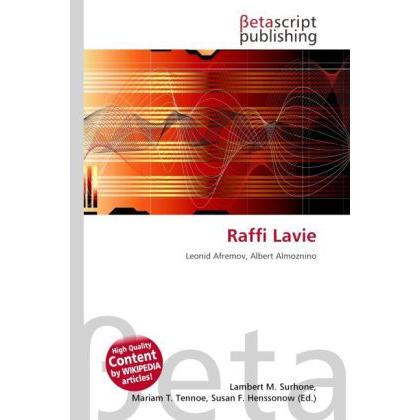 Raffi Lavie, Fachbücher von Lambert M. Surhone, Mariam T. Tennoe, Susan F. Henssonow
