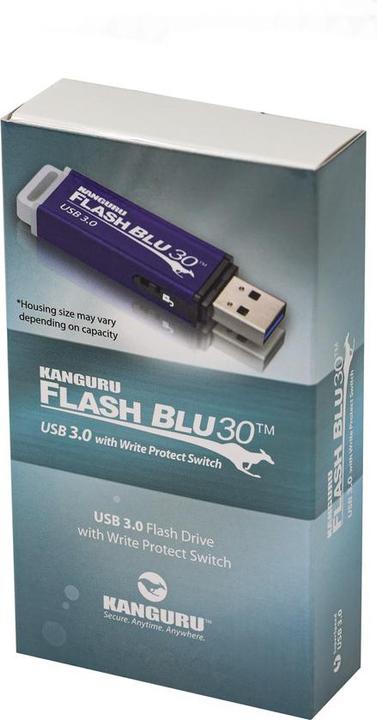 Immagine prodotto Kanguru FlashBlu30 USB 3.0 con interruttore di protezione dalla scrittura (16 GB, USB-A)