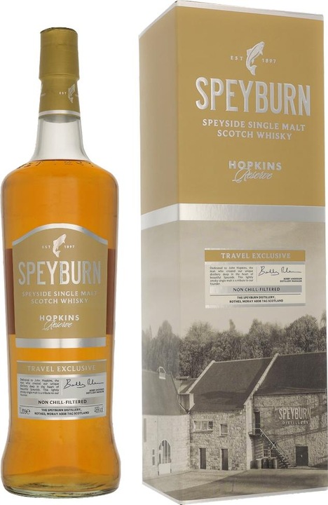 Produktbild Speyburn HOPKINS RESERVE Speyside Single Malt TRAVEL EXCLUSIVE 46% Vol. 1l in Geschenkbox (Single Malt)