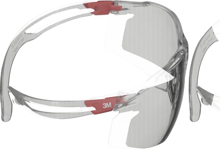 Productafbeelding 3M SecureFit SF501SGAF-RED Veiligheidsbril met anticondensbescherming Transparant, Ora