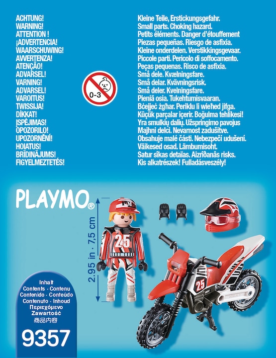 Actual product image Playmobil Motocross riders (9357, Playmobil Special Plus)