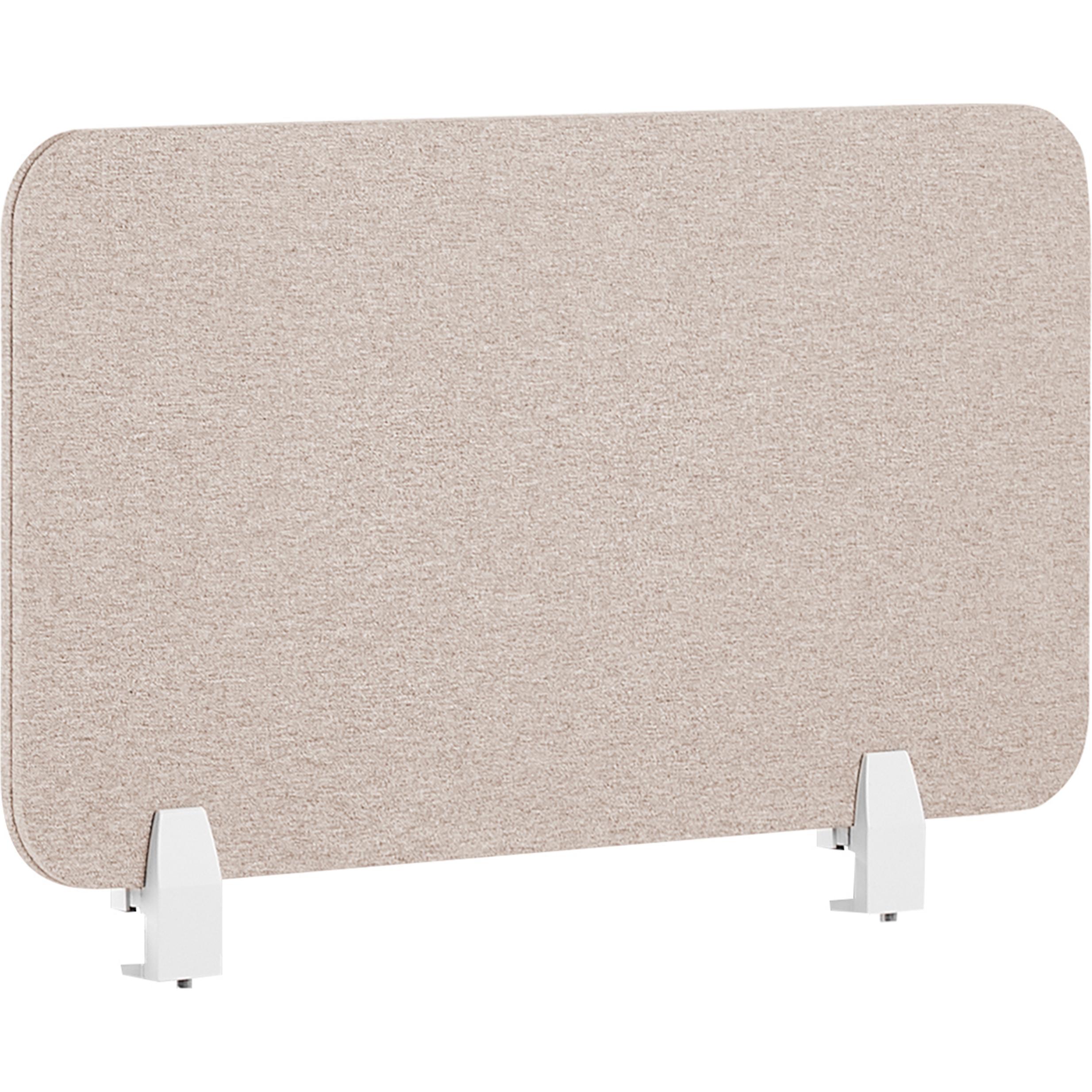 Thumbnail - Beliani, Trennwand, Schreibtischtrennwand beige 80 x 40 cm WALLY